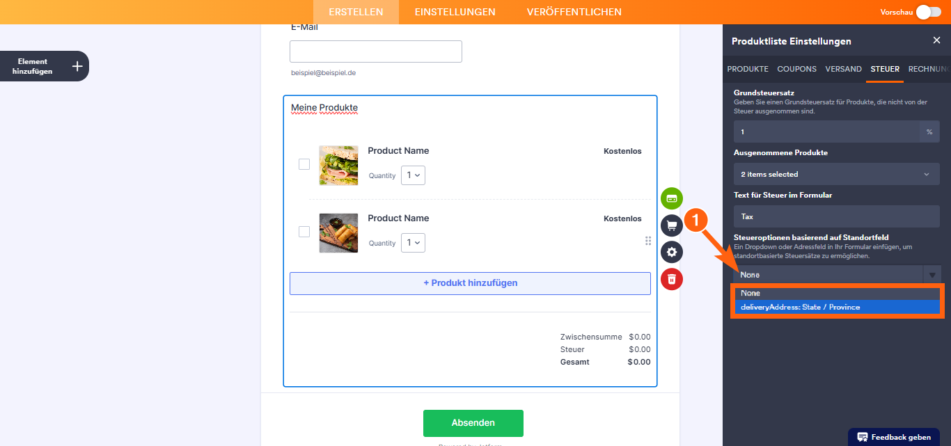Wie Sie Steuern zu Ihrem Zahlungsformular hinzufügen Image-4