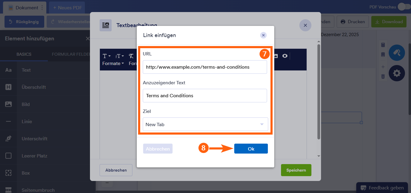 Wie Sie einen Link in die PDF-Kopie von Formularantworten einfügen Image-10