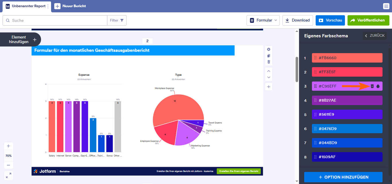 Wie Sie einen visuellen Bericht anpassen Image-17
