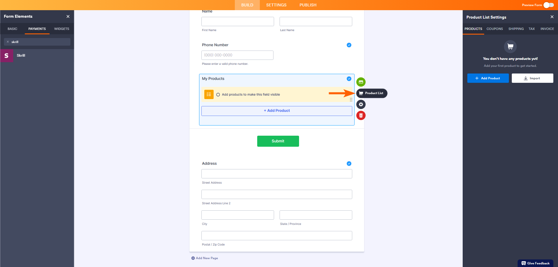 Wie Sie Skrill in Jotform integrieren Image-9