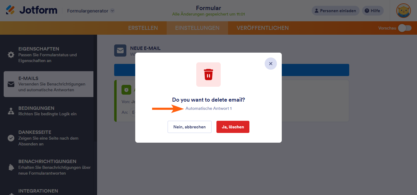 Wie Sie Benachrichtigungen/Automatische Antworten löschen Image-4