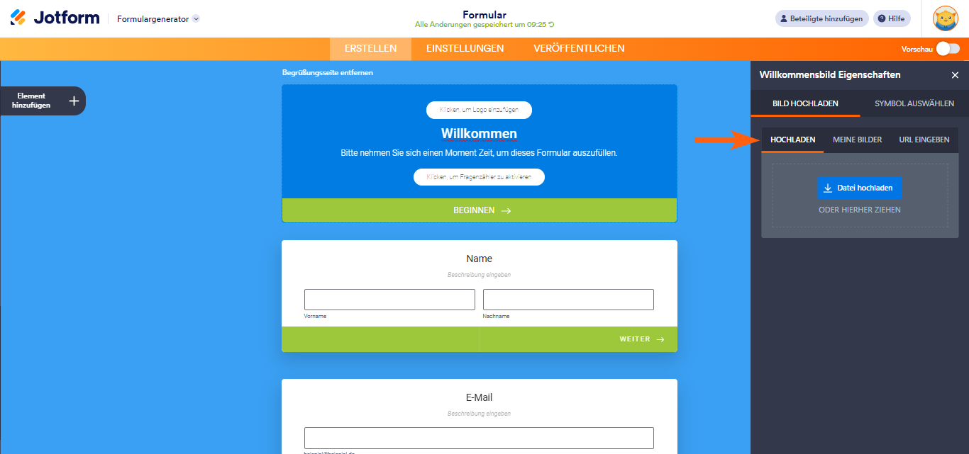 Wie Sie ein Logo in Jotform Karten einfügen Image-4