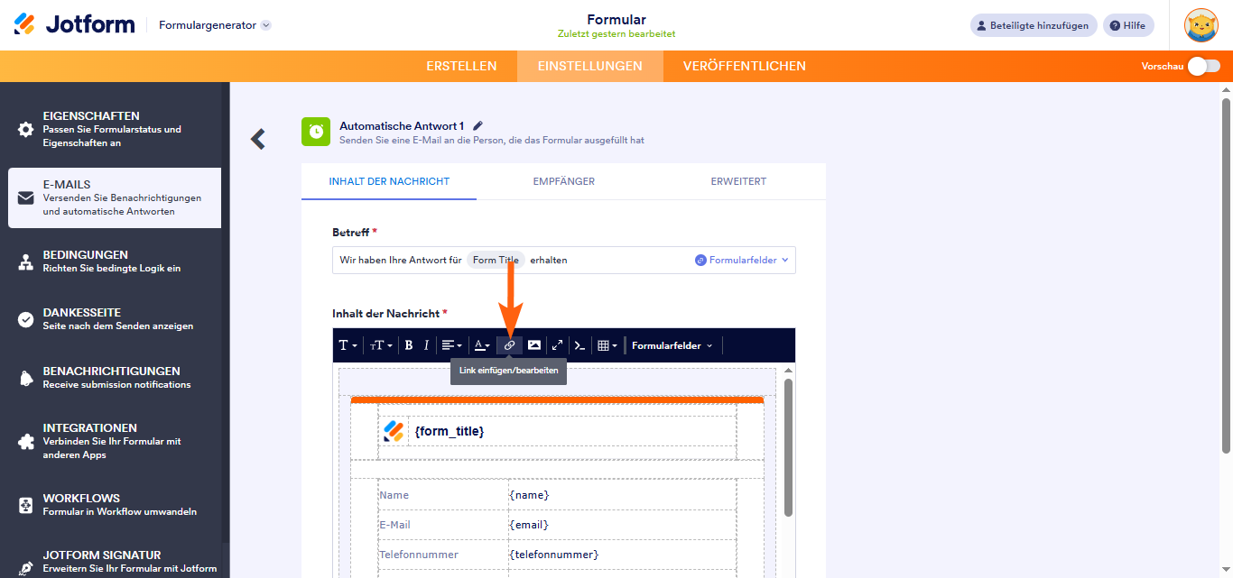 Wie Sie den Text des Bearbeitungslinks in Ihren E-Mail-Benachrichtigungen ändern Image-2