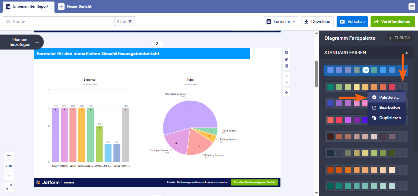 Wie Sie einen visuellen Bericht anpassen Image-9