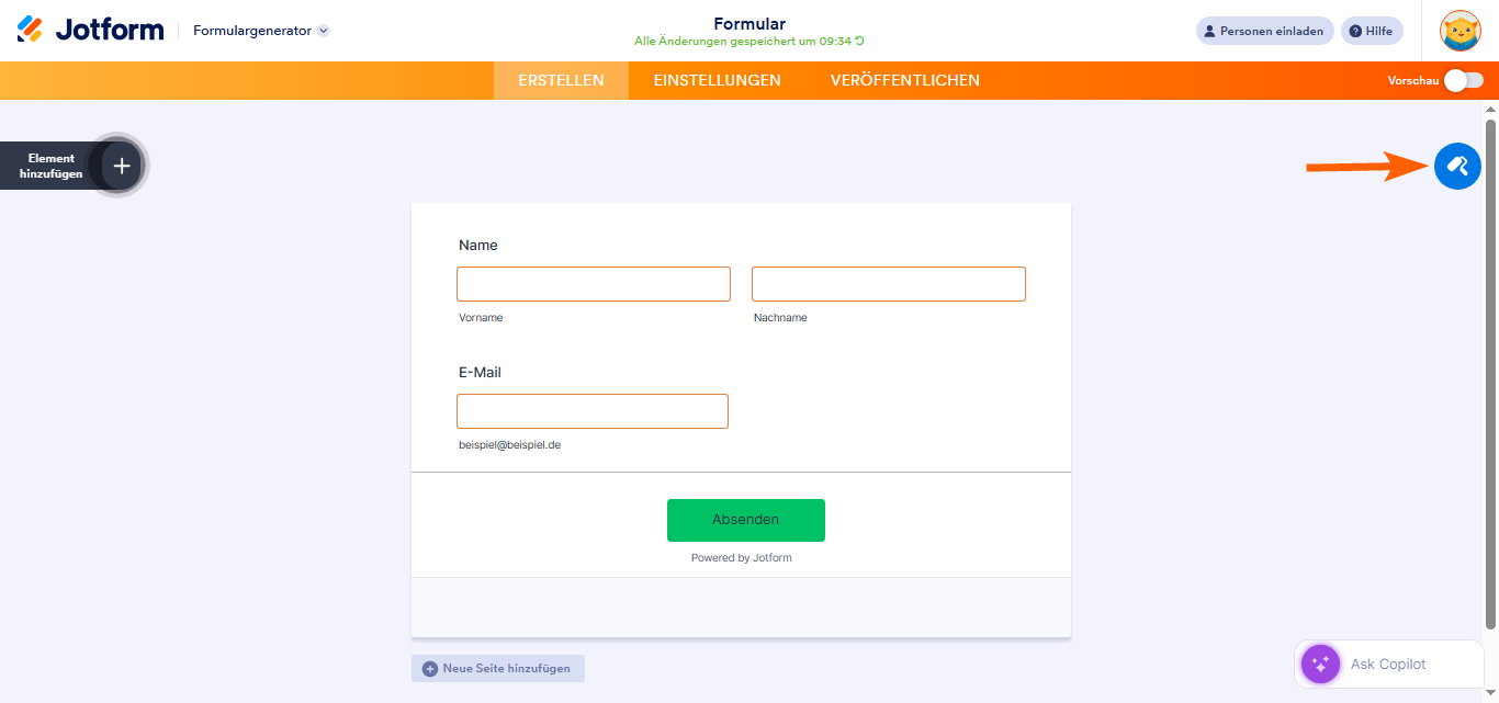 Wie Sie auf den erweiterten Designer zugreifen Image-1