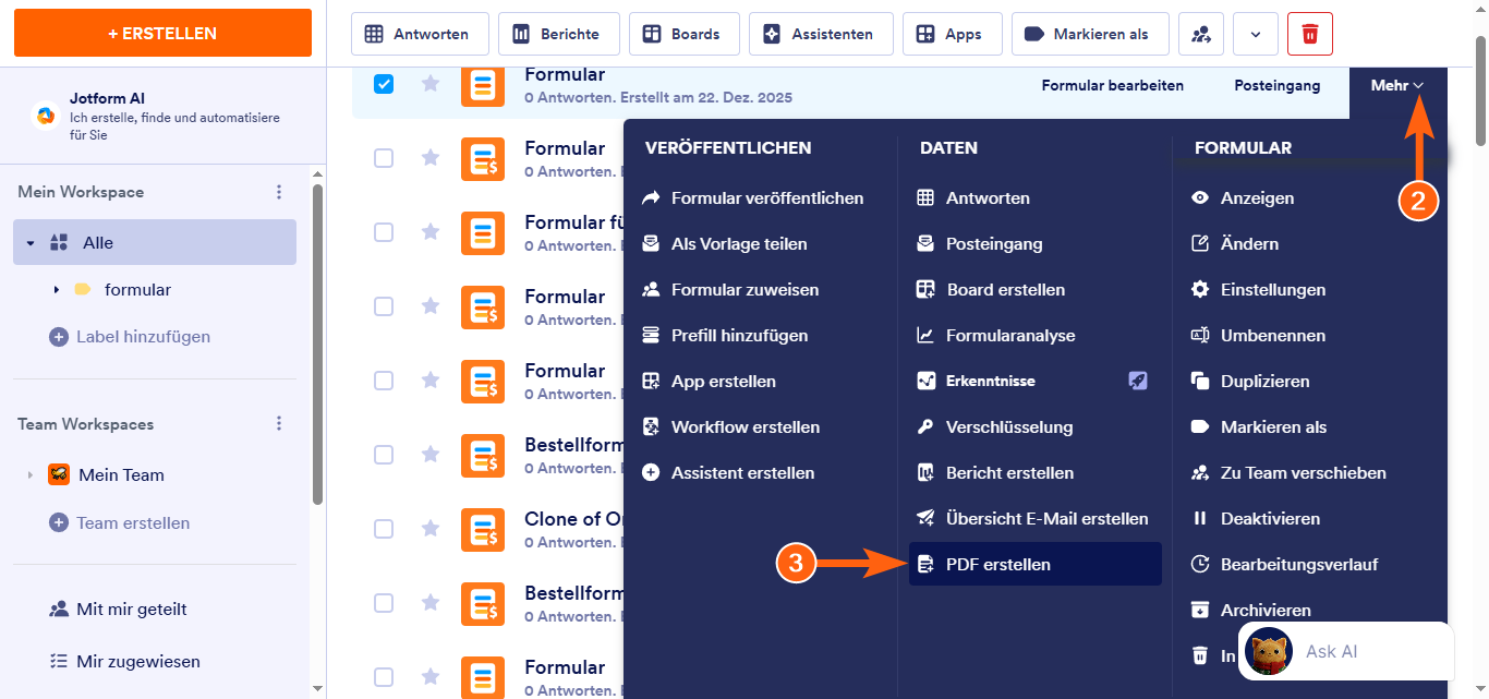 Wie Sie einen Link in die PDF-Kopie von Formularantworten einfügen Image-7