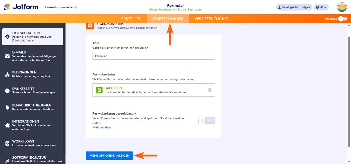 Wie Sie die Funktion Überprüfen vor Absenden in Jotform-Karten aktivieren können Image-1