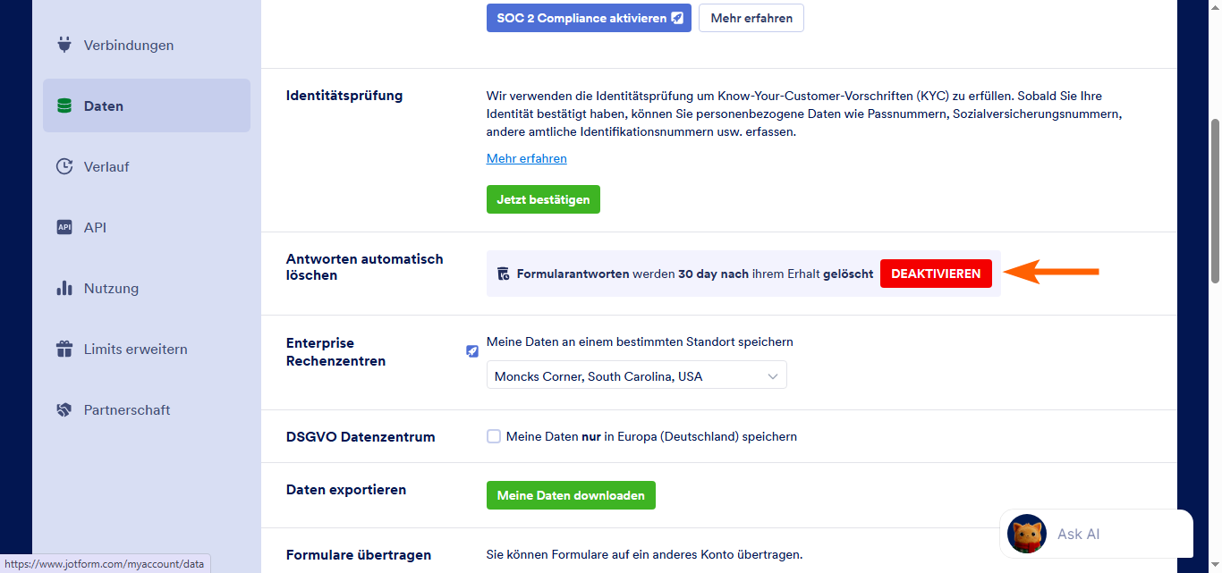 Automatisches Löschen der Formularantworten Image-23