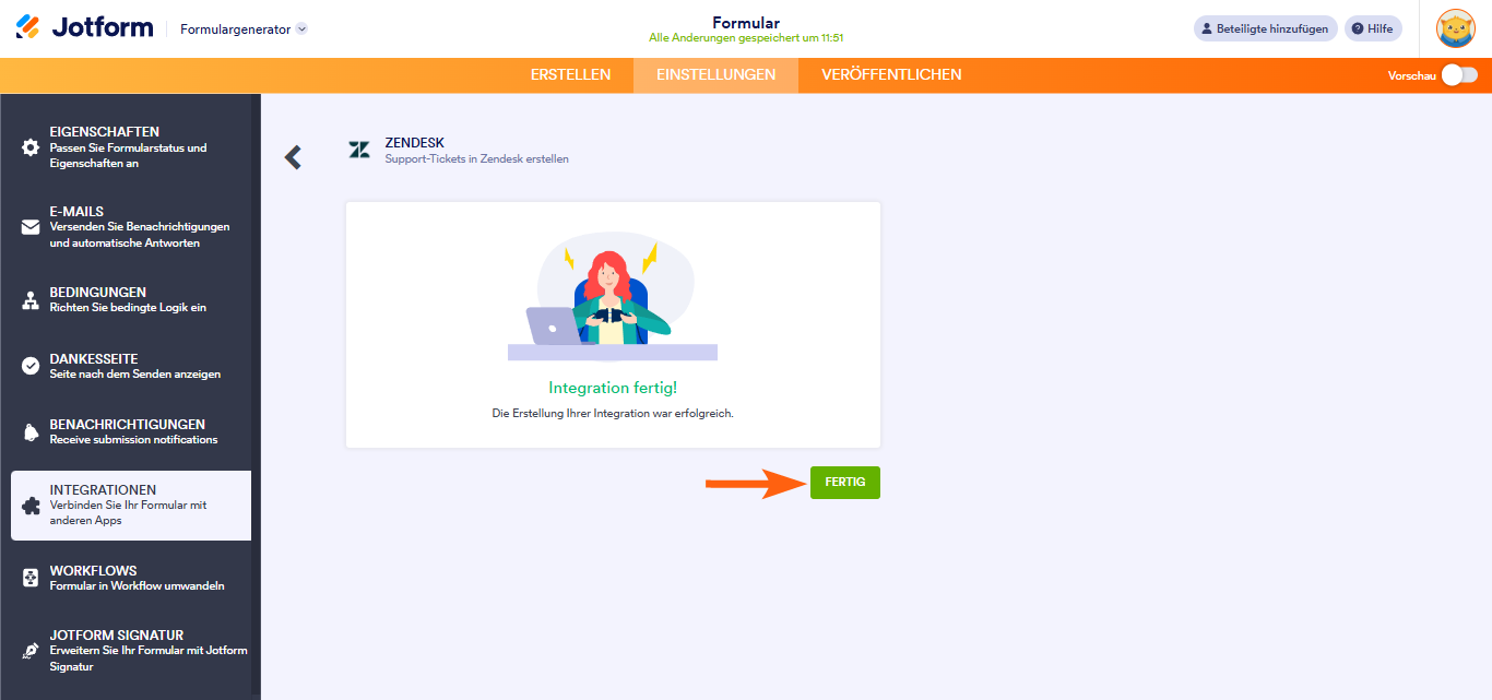 Wie Sie Jotform in Zendesk integrieren können Image-4