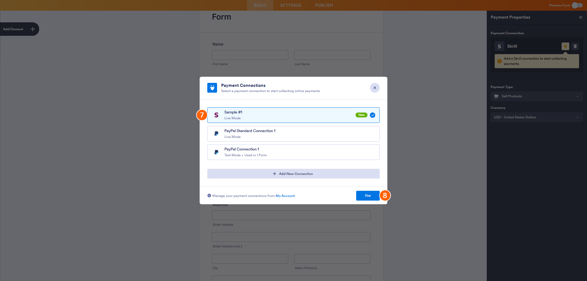 Wie Sie Skrill in Jotform integrieren Image-6