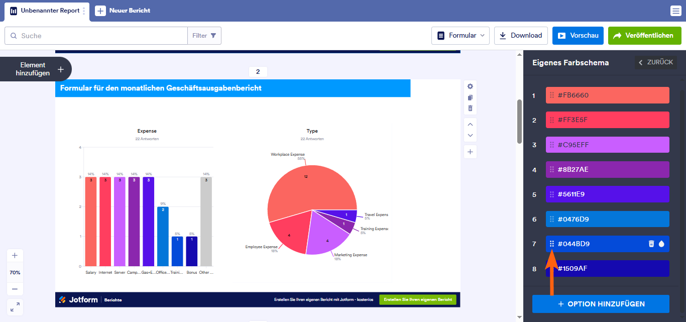 Wie Sie einen visuellen Bericht anpassen Image-16