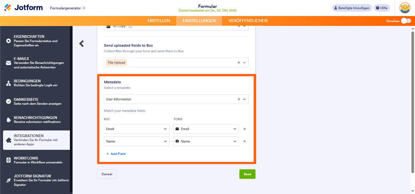Wie Sie Metadaten zu Ihren Box-Uploads hinzufügen Image-3