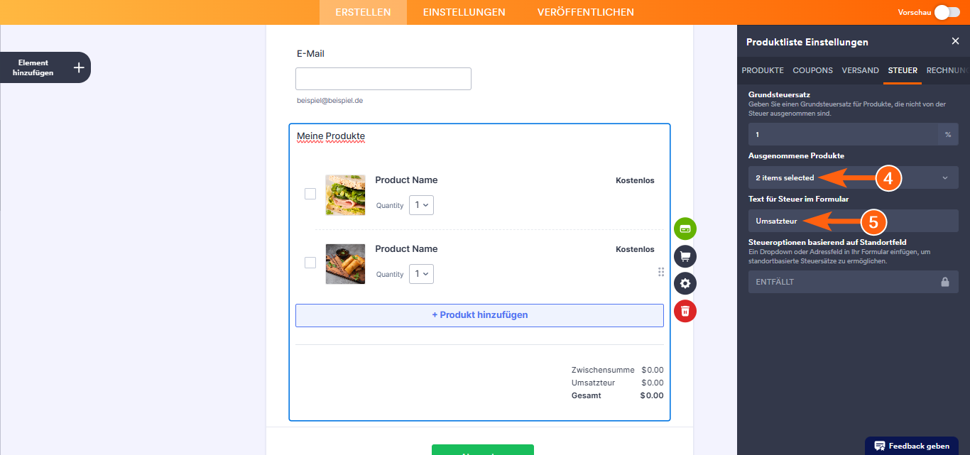 Wie Sie Steuern zu Ihrem Zahlungsformular hinzufügen Image-2
