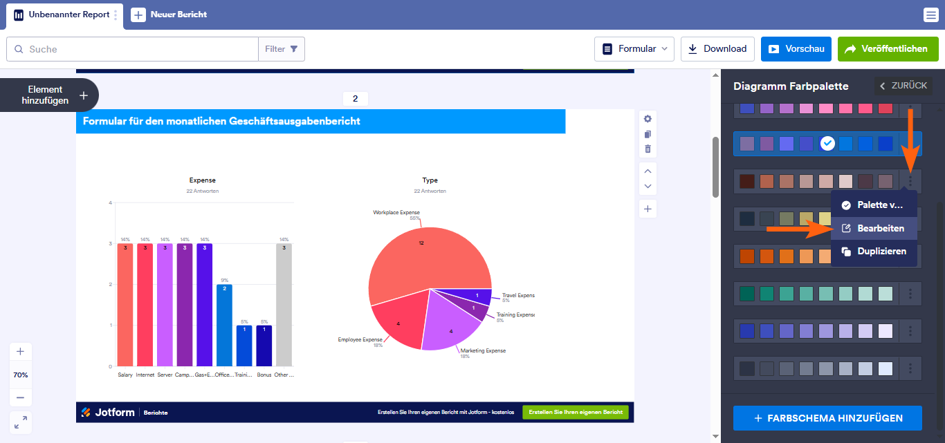 Wie Sie einen visuellen Bericht anpassen Image-11