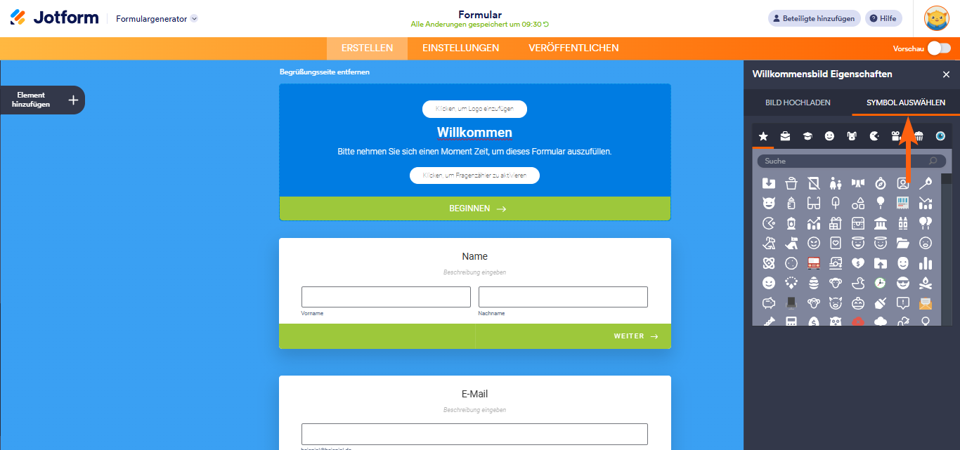Wie Sie ein Logo in Jotform Karten einfügen Image-5