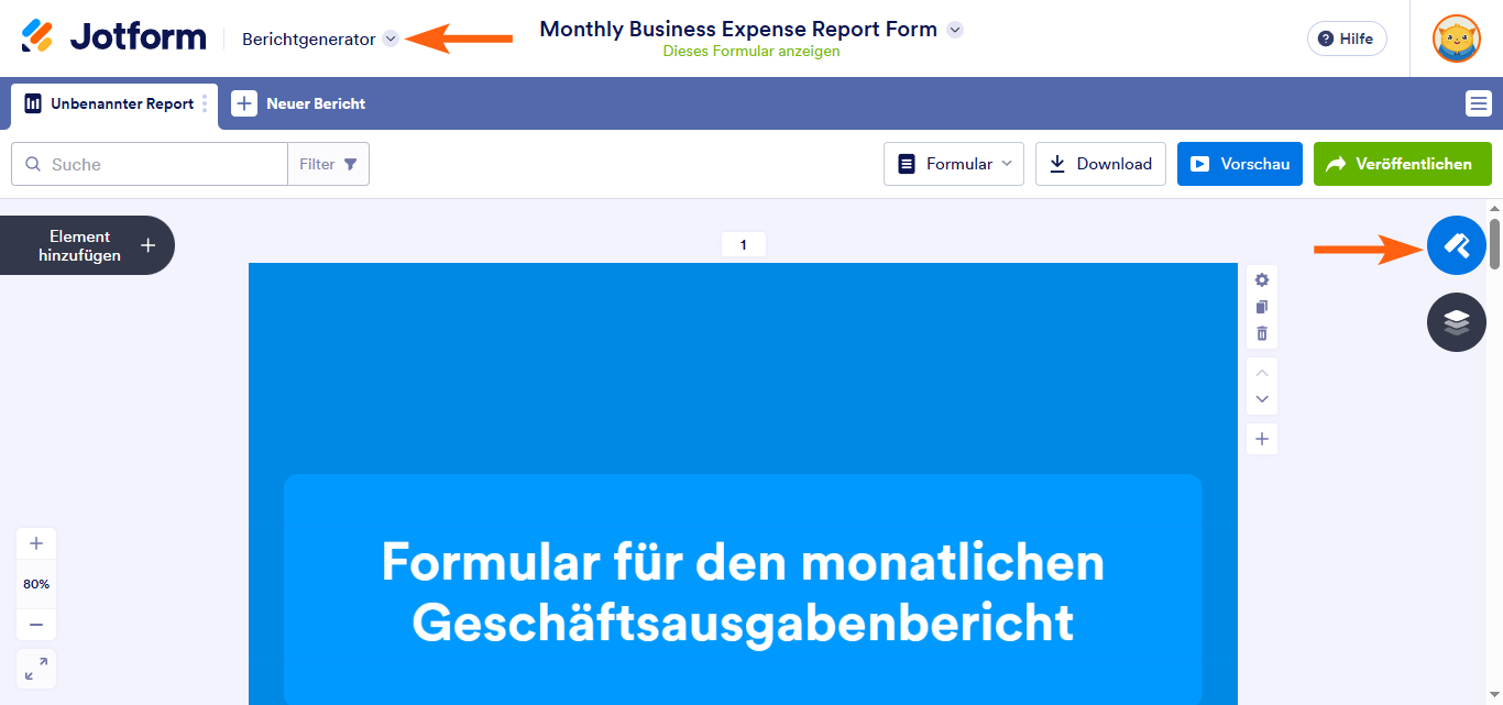 Wie Sie einen visuellen Bericht anpassen Image-1