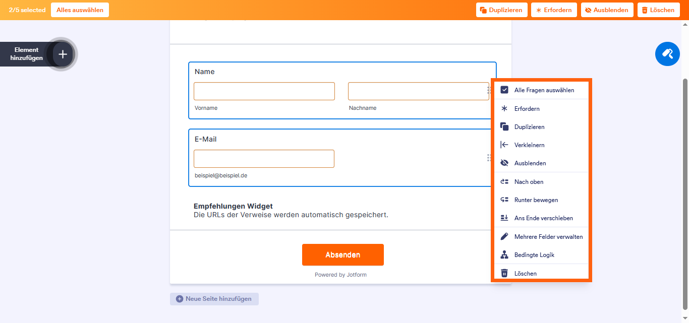 Wie Sie mehrere Felder verwalten Image-2