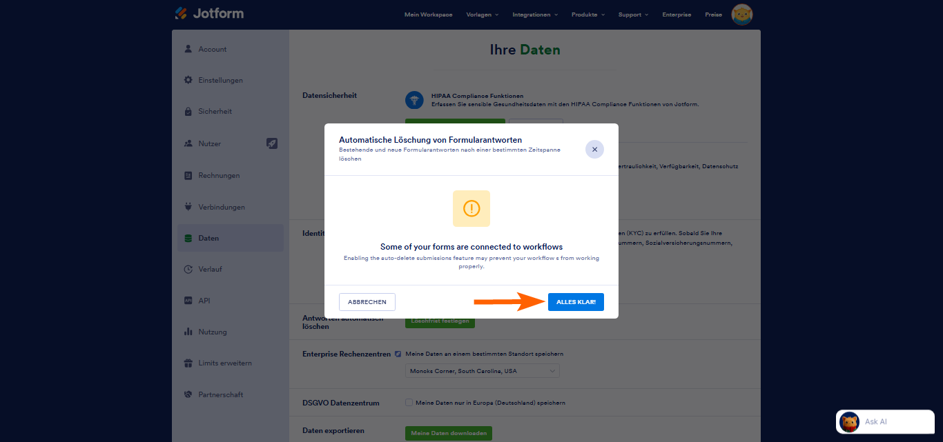 Automatisches Löschen der Formularantworten Image-12