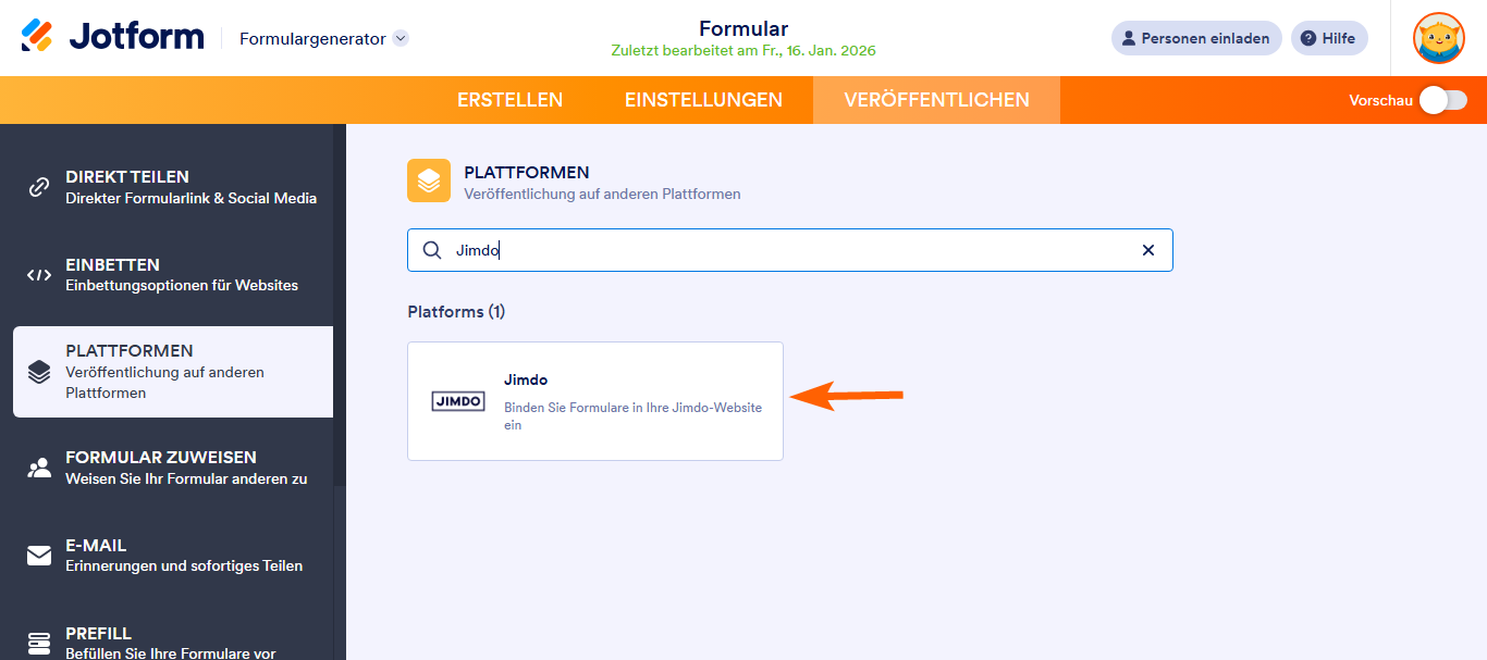 Ein Formular zu einer Jimdo-Seite hinzufügen Image-2