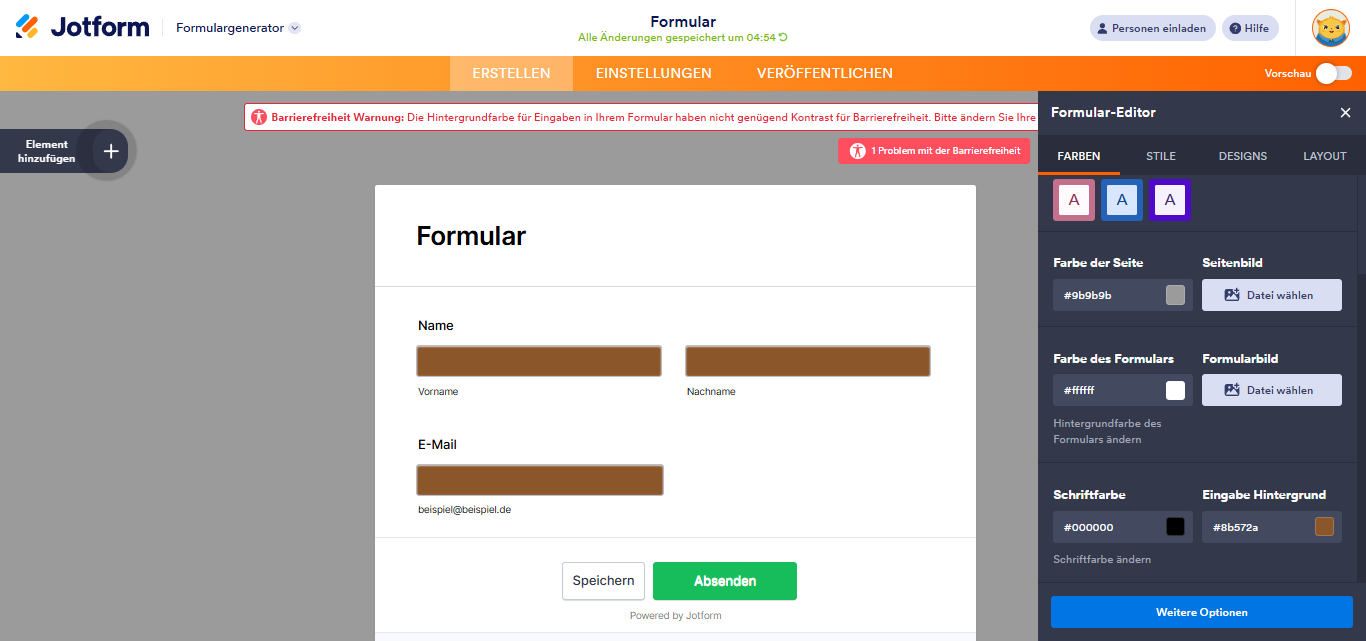 Wie Sie die Warnung zur Barrierefreiheit in Formularen beheben Image-2
