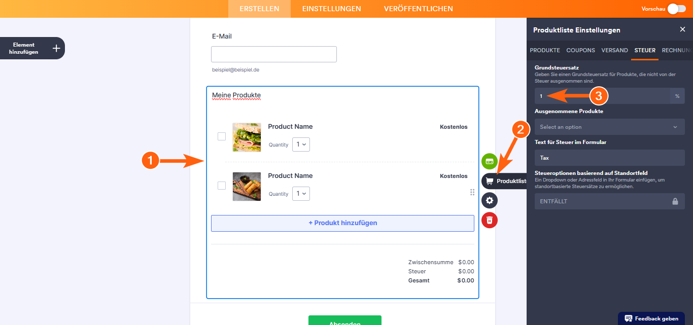 Wie Sie Steuern zu Ihrem Zahlungsformular hinzufügen Image-1