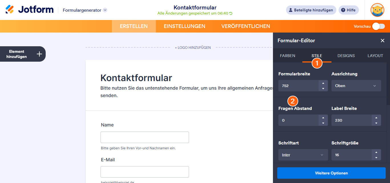 Wie Sie die vertikalen Abstände zwischen den Feldern verringern Image-4