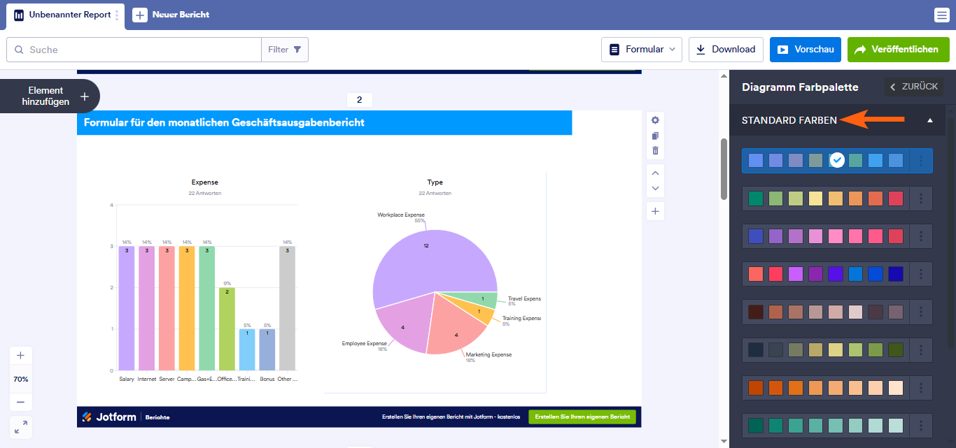Wie Sie einen visuellen Bericht anpassen Image-8