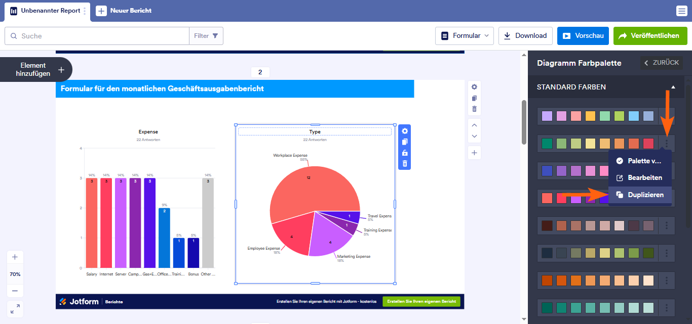 Wie Sie einen visuellen Bericht anpassen Image-18