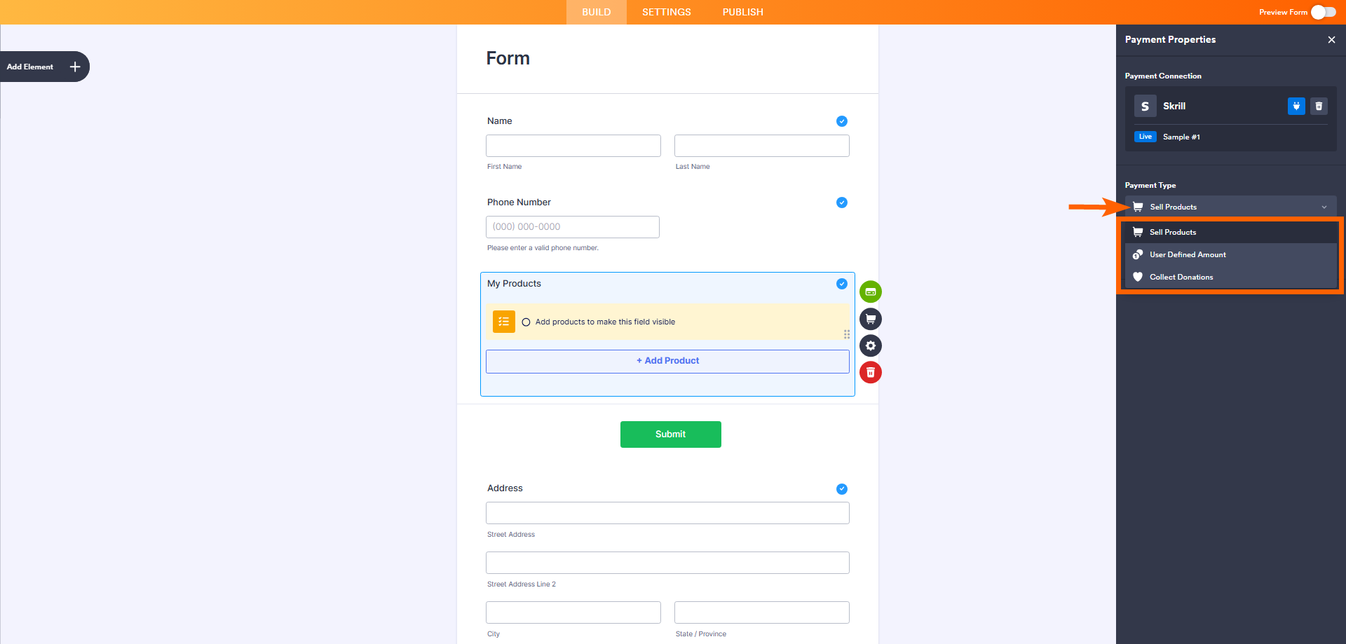 Wie Sie Skrill in Jotform integrieren Image-7