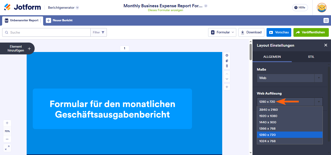 Wie Sie einen visuellen Bericht anpassen Image-3