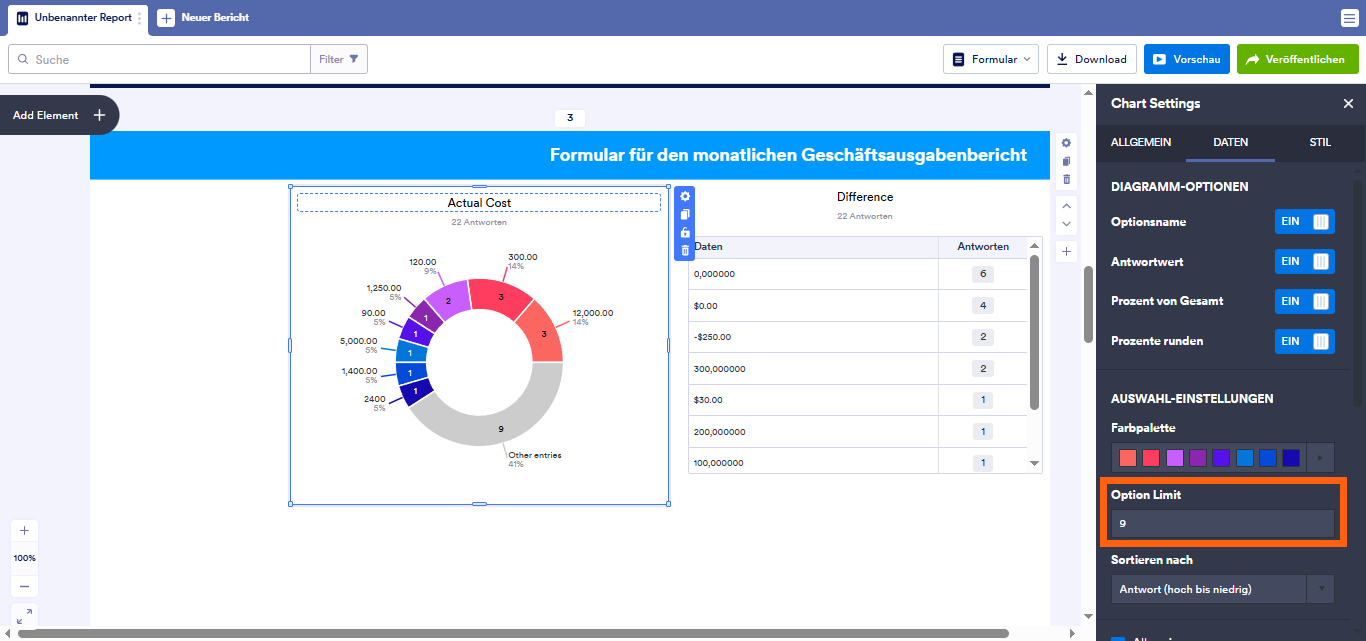 Wie Sie einen visuellen Bericht anpassen Image-40