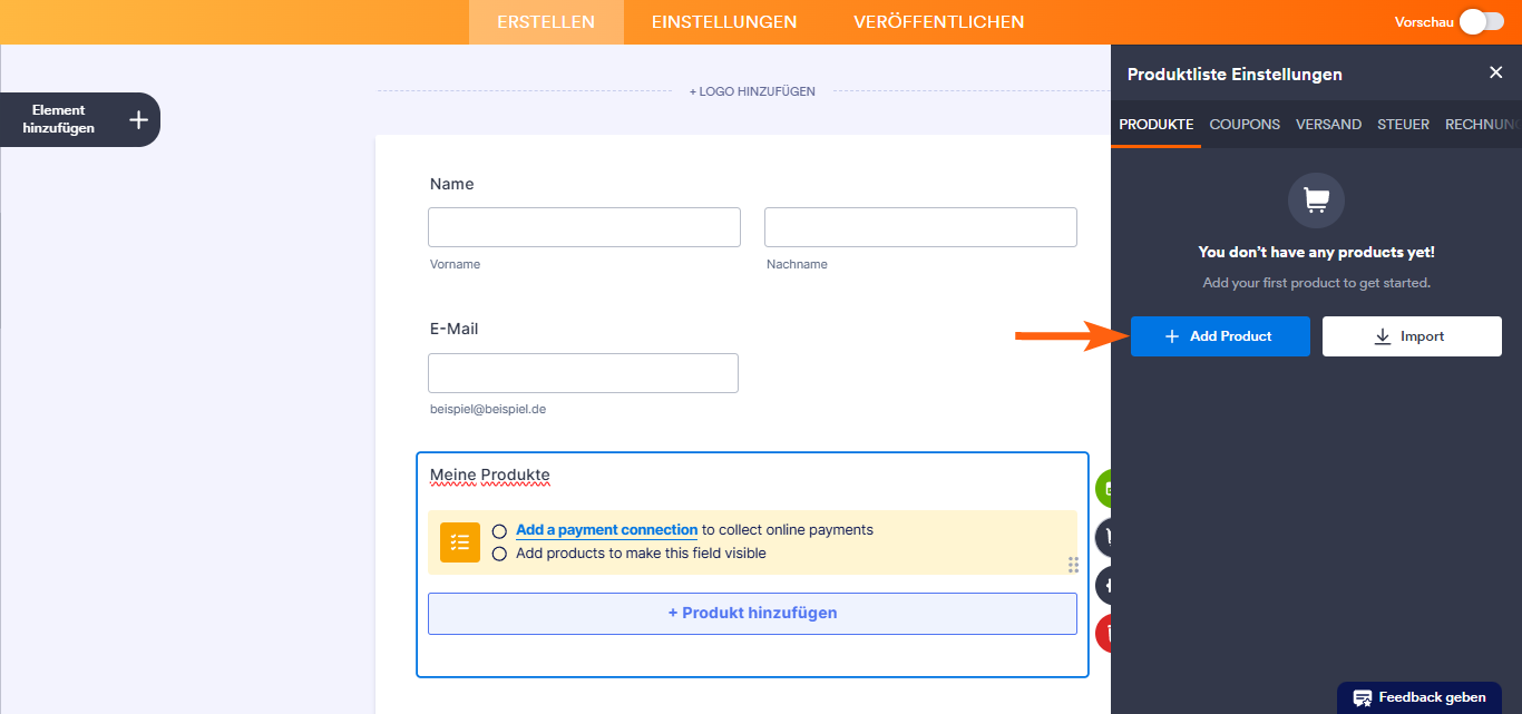 Einrichtung Ihres ersten Bestellformulars Image-3