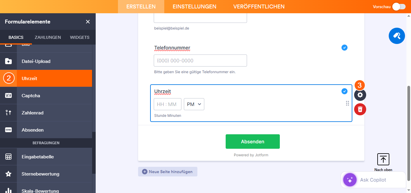 Wie Sie ein Zeitfeld zu einem Formular hinzufügen Image-2
