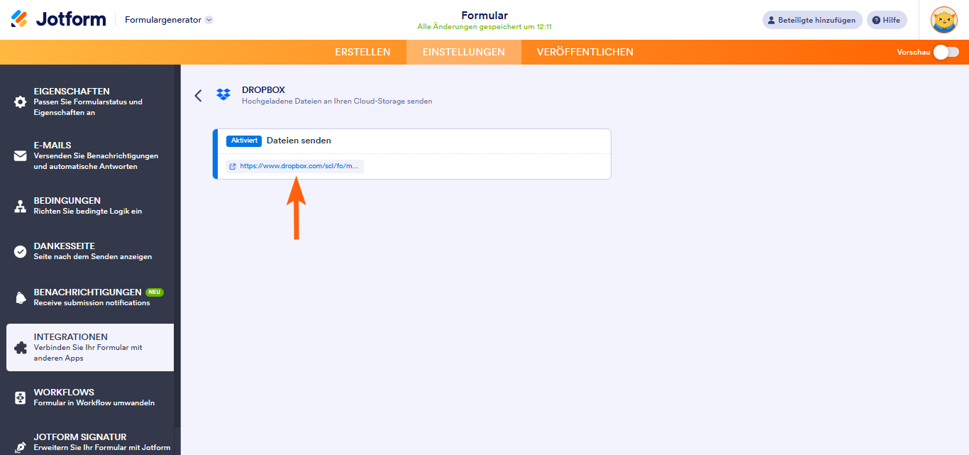 Dropbox-Dateianfrage: Wie kann jemand in meine Dropbox hochladen? Image-12