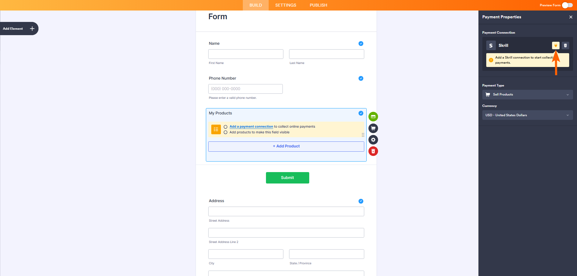 Wie Sie Skrill in Jotform integrieren Image-3