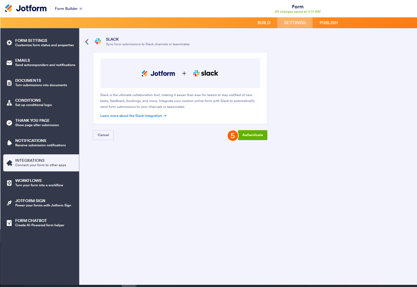 Wie Sie Jotform mit Slack integrieren Image-3