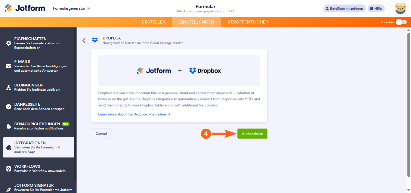 Dropbox-Dateianfrage: Wie kann jemand in meine Dropbox hochladen? Image-8