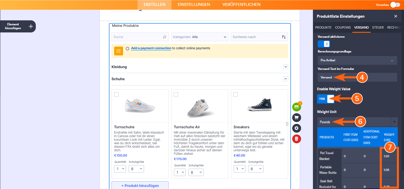 Wie Sie die Versandkosten zu den Formularen für Zahlungen hinzufügen Image-8