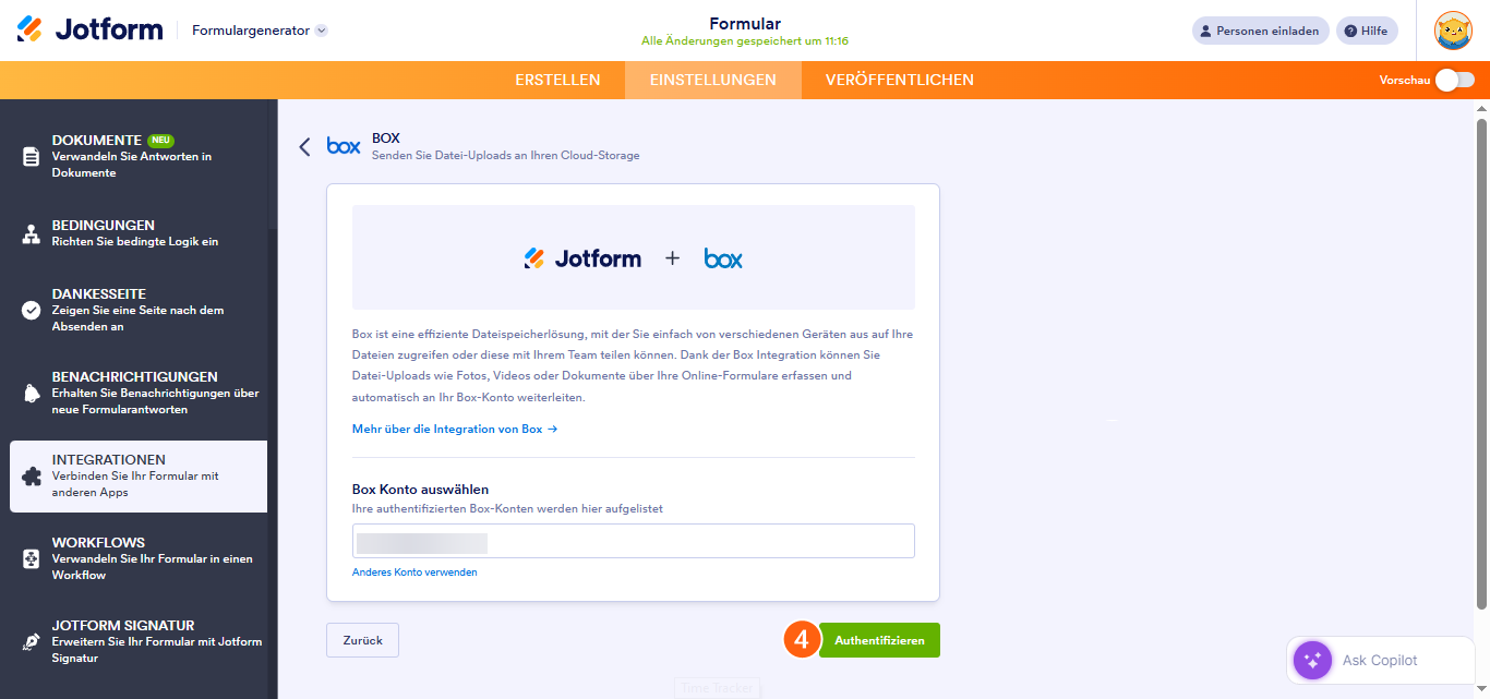 Wie Sie Jotform mit Box integrieren Image-2