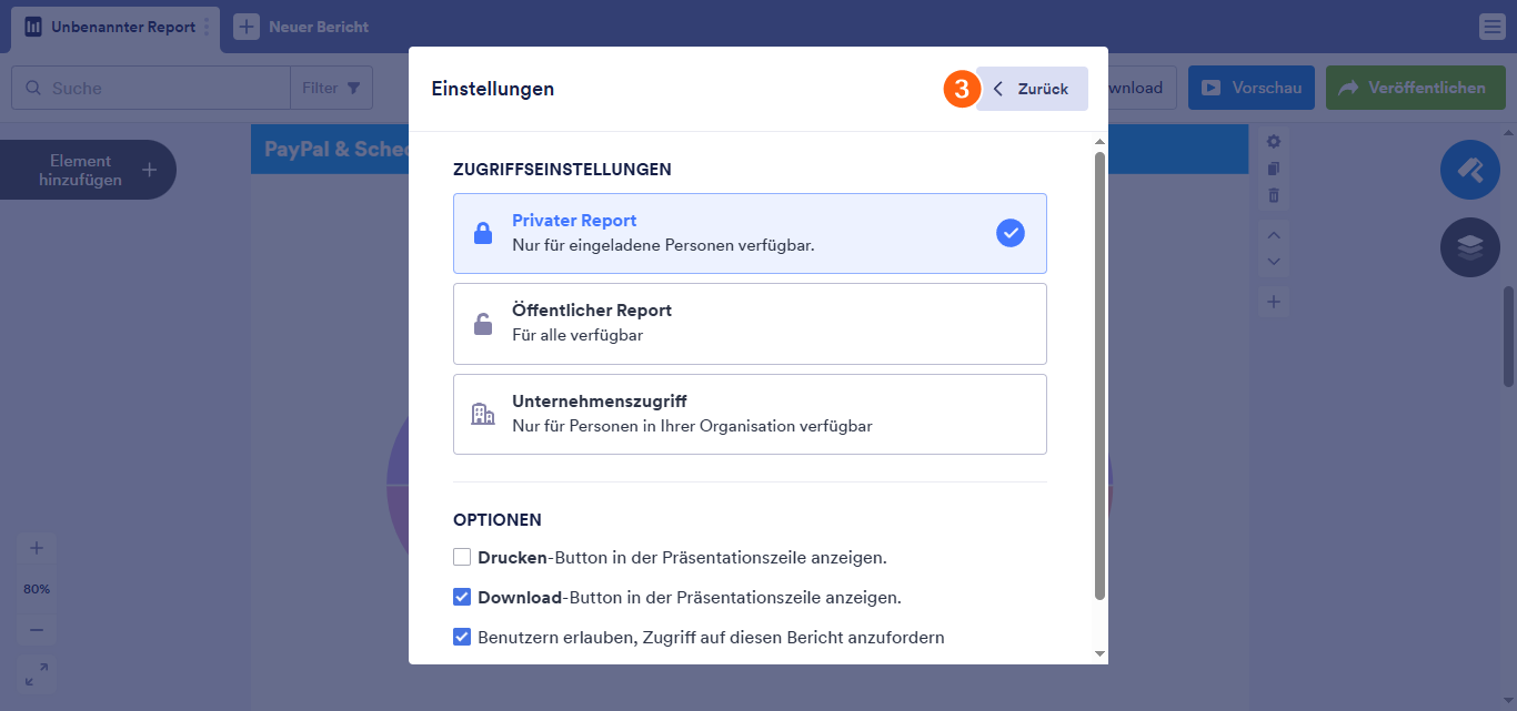 Wie Sie einen visuellen Bericht teilen Image-3