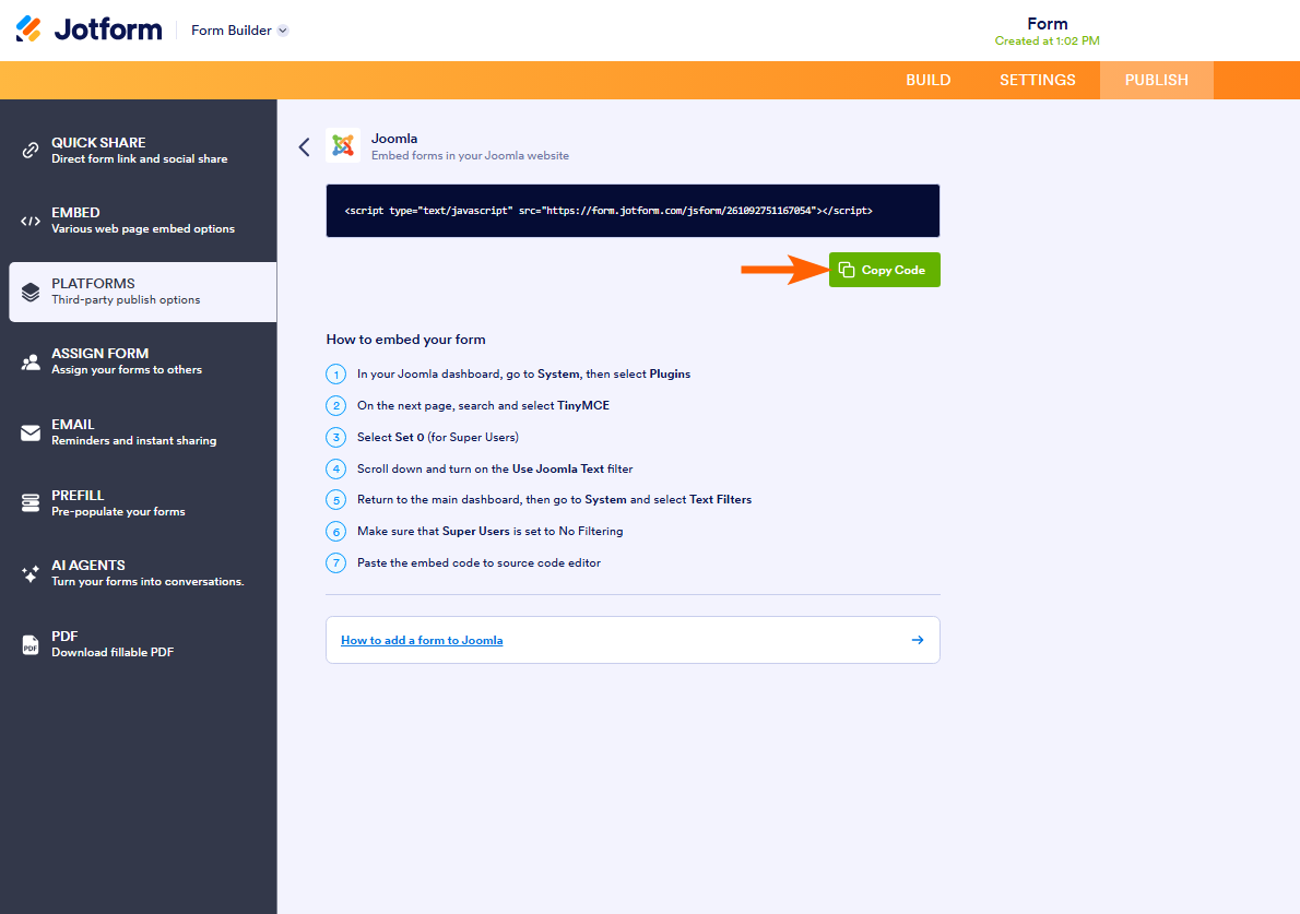 Wie Sie Ihr Formula zu Joomla hinzufügen Image-3