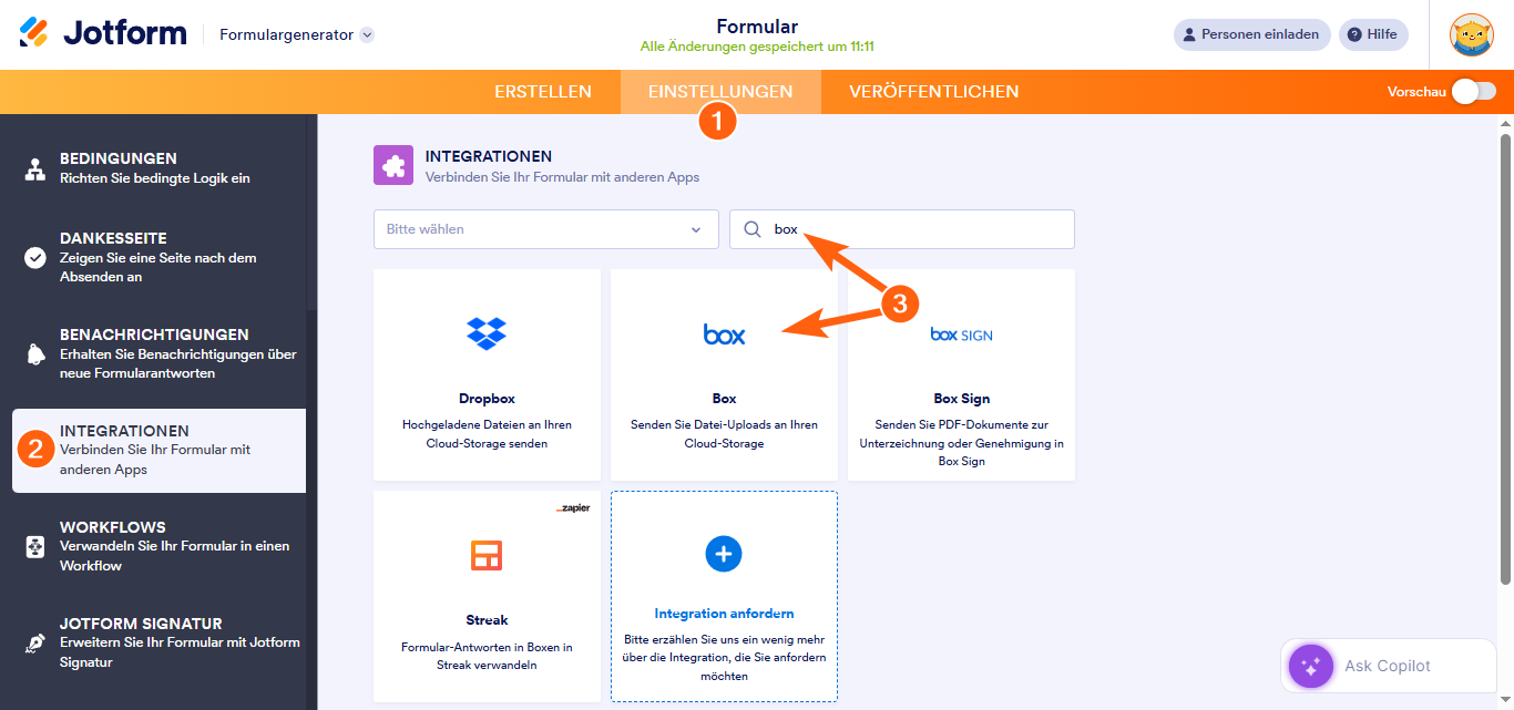 Wie Sie Jotform mit Box integrieren Image-1