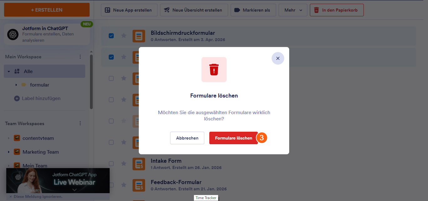 Wie Sie ein Formular löschen Image-5