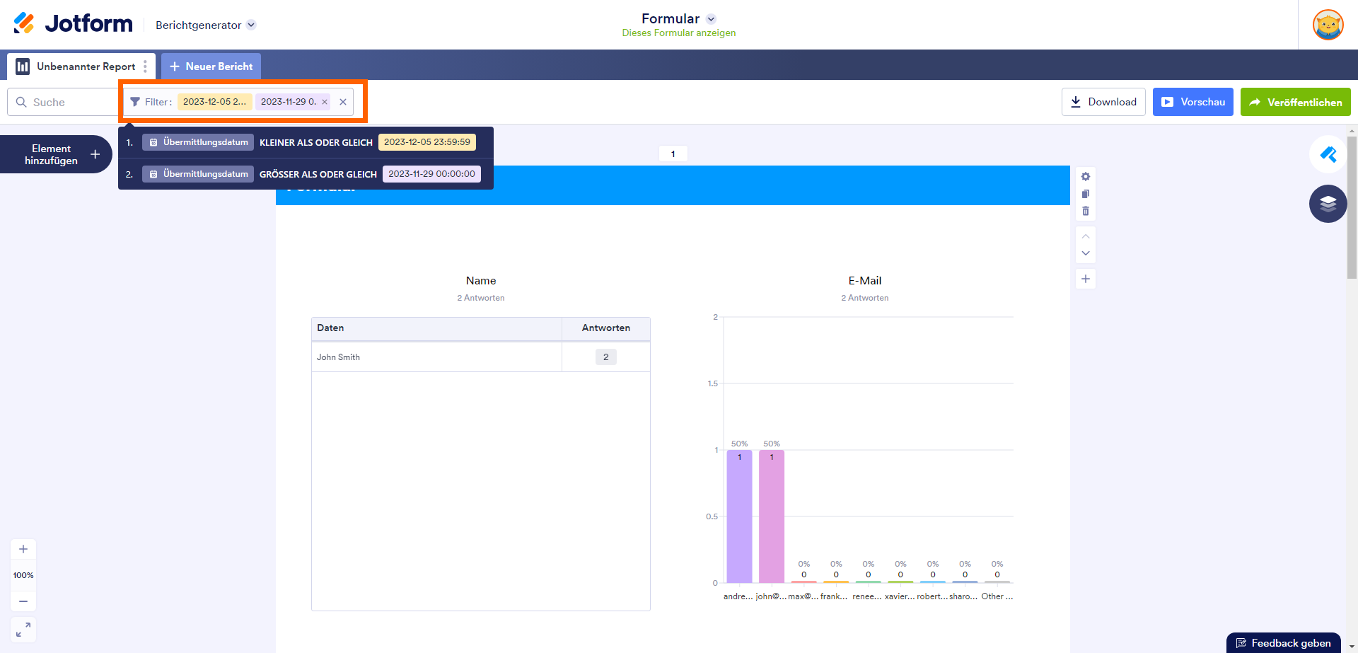 Wie Sie visuelle Berichtsfilter verwenden Image-7