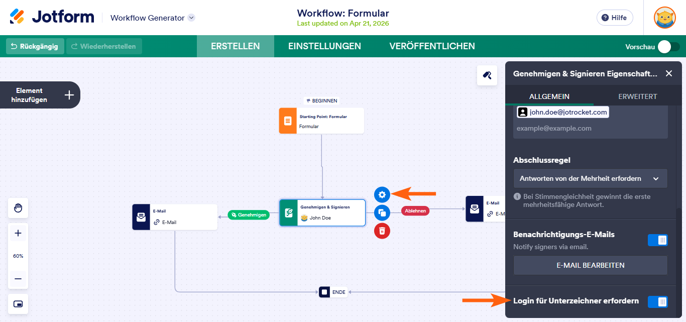 Wie Sie die Anmeldepflicht in Genehmigungen aktivieren oder deaktivieren Image-2