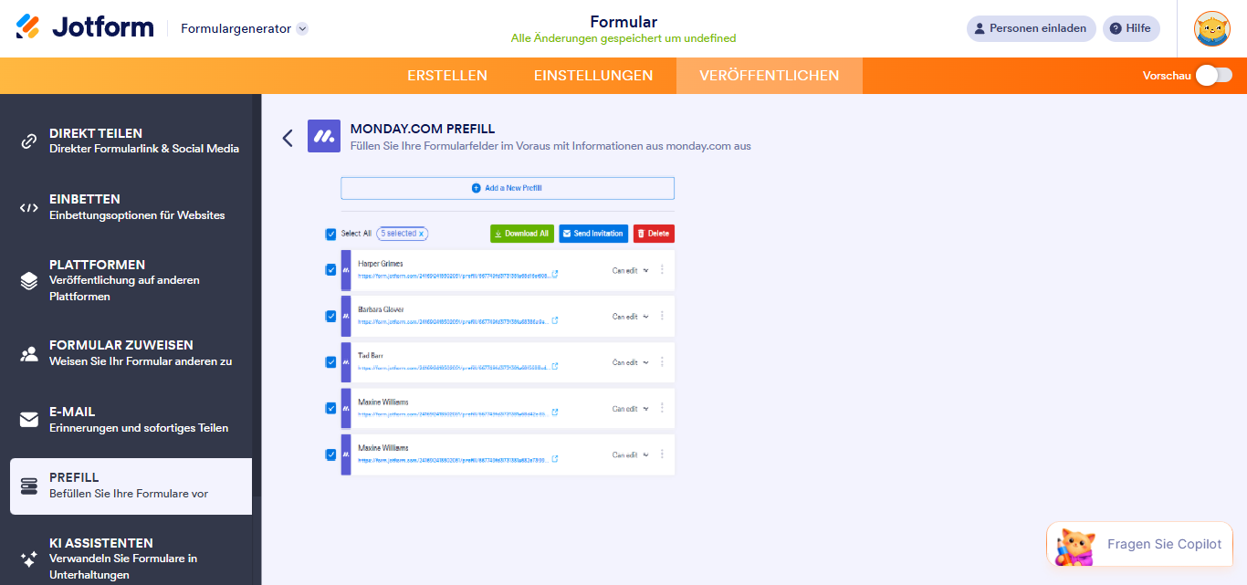 Wie Sie ein Formular mit den Daten von monday