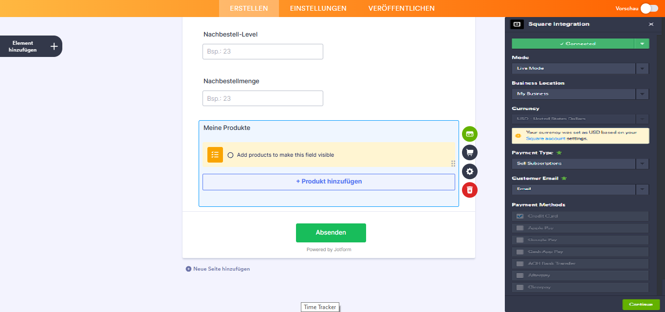 Wie arbeite ich mit dem Square-Abonnement und kündige es in Jotform? Image-2