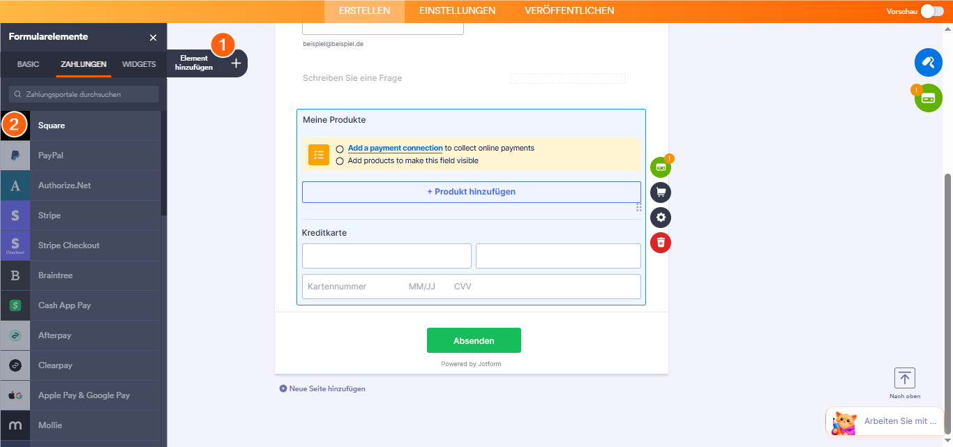 Wie Sie Square mit Jotform integrieren Image-1