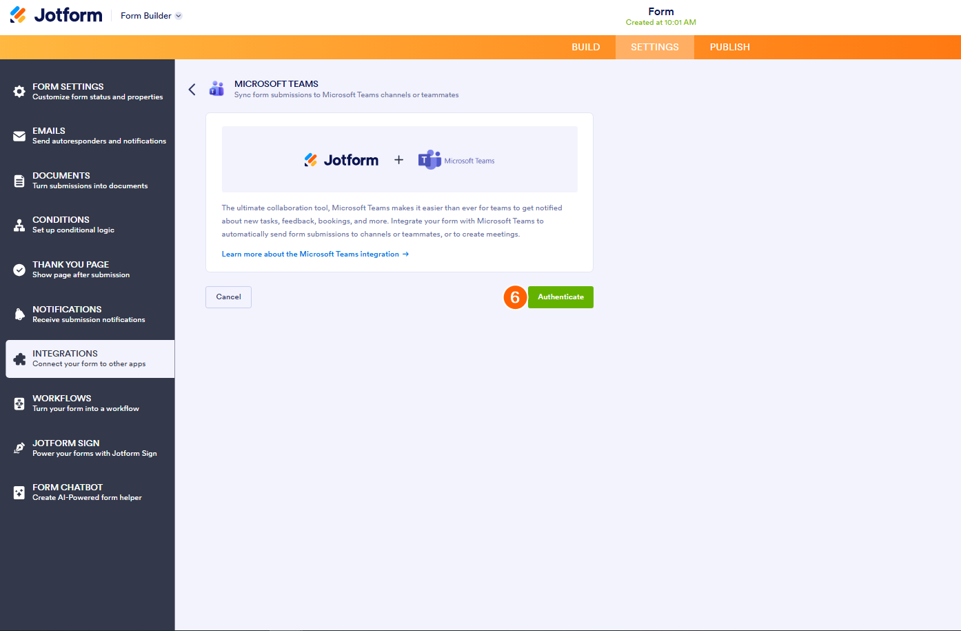 Wie Sie Microsoft Teams mit Jotform integrieren Image-3