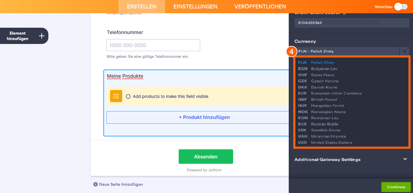 Wie Sie PayU mit Jotform integrieren? Image-4